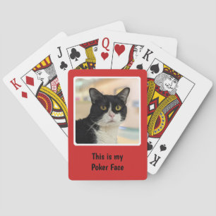 Personal Photo Red Window Lijst Pokerkaarten