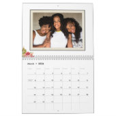 Personal Photos with small Frame and Flowers Kalender (Mar 2026)