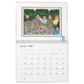 Personal Photos with small Frame and Flowers Kalender (Jan 2027)