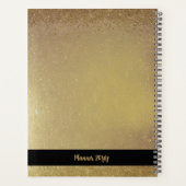 Personal Planner Gold Mist Floral Cherry Blossom. (Achterkant)