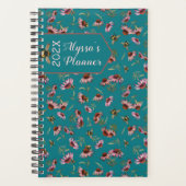 Personal Planner Pollinators Teal Blue (Voorkant)