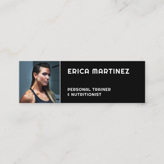 Personal Portrait afbeelding Trainer Mini Visitekaartje (Voorkant)