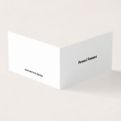 Personal Pronoun Preference Kaart Visitekaartje (Buitenkant)