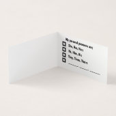 Personal Pronoun Preference Kaart Visitekaartje (Binnen)