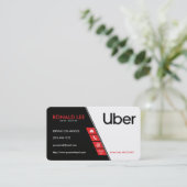 Personal Ride Sharing Uber Driver (nieuw Uber Logo Visitekaartje (Staand voorkant)