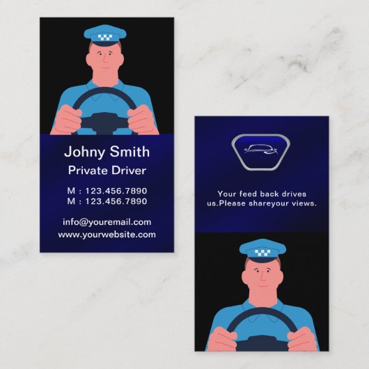 Personal Ride Sharing Uber Driver (nieuwe Uber Log Visitekaartje (Voorkant / Achterkant)