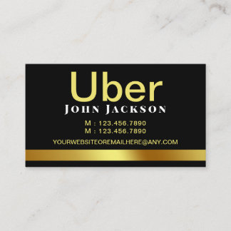 Personal Ride Sharing Uber Driver QR-code Visitekaartje