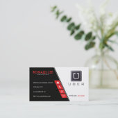 Personal Ride Sharing Uber Driver Visitekaartje (Staand voorkant)