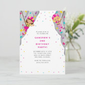 Personal Rock Climbing Birthday Party Invitation Kaart (Staand voorkant)