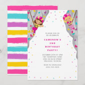 Personal Rock Climbing Birthday Party Invitation Kaart (Voorkant / Achterkant)