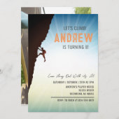 Personal Rock Climbing Verjaardagsfeestje Kaart (Voorkant / Achterkant)