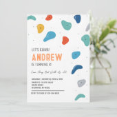 Personal Rock Climbing Verjaardagsfeestje Kaart (Staand voorkant)