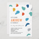 Personal Rock Climbing Verjaardagsfeestje Kaart (Voorkant / Achterkant)