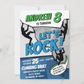 Personal Rock Climbing Verjaardagsfeestuitnodiging Kaart (Voorkant)