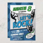 Personal Rock Climbing Verjaardagsfeestuitnodiging Kaart (Voorkant / Achterkant)
