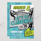 Personal Rock Climbing Verjaardagsfeestuitnodiging Kaart (Voorkant / Achterkant)
