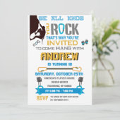 Personal Rock Climbing Verjaardagsfeestuitnodiging Kaart (Staand voorkant)