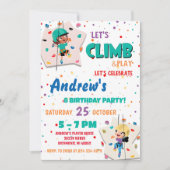 Personal Rock Climbing Verjaardagsfeestuitnodiging Kaart (Voorkant)