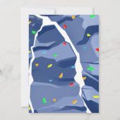 Personal Rock Climbing Verjaardagsfeestuitnodiging Kaart (Achterkant)