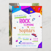 Personal Rock Climbing Verjaardagsfeestuitnodiging Kaart (Voorkant / Achterkant)