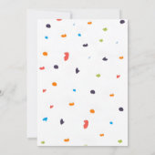 Personal Rock Climbing Verjaardagsfeestuitnodiging Kaart (Achterkant)