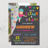 Personal Rock Climbing Verjaardagsfeestuitnodiging Kaart (Voorkant / Achterkant)