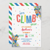Personal Rock Climbing Verjaardagsfeestuitnodiging Kaart (Voorkant / Achterkant)