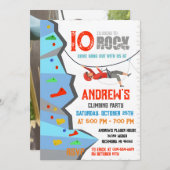 Personal Rock Climbing Verjaardagsfeestuitnodiging Kaart (Voorkant / Achterkant)