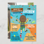 Personal Rock Climbing Verjaardagsfeestuitnodiging Kaart (Voorkant / Achterkant)