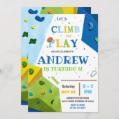 Personal Rock Climbing Verjaardagsfeestuitnodiging Kaart (Voorkant / Achterkant)