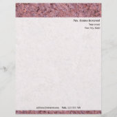 Personal Rock Texture met Return Address Briefhoofd (Voorkant)