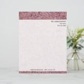 Personal Rock Texture met Return Address Briefhoofd (Staand voorkant)