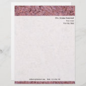 Personal Rock Texture met Return Address Briefhoofd (Voorkant / Achterkant)