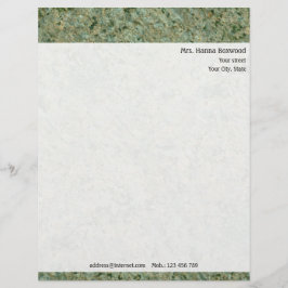 Personal Rock Texture met Return Address Briefhoofd Ontwerp