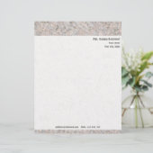 Personal Rock Texture met Return Address Briefhoofd Sjabloon (Staand voorkant)