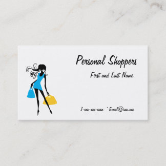 Personal Shopper Blue en Yellow Bags Visitekaartje