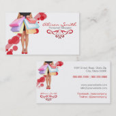 Personal Shopper business card Visitekaartje (Voorkant / Achterkant)
