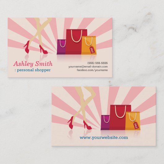 Personal Shopper Visitekaartje (Voorkant / Achterkant)