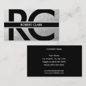 Personal Silver Foil Visitekaartje (Voorkant / Achterkant)