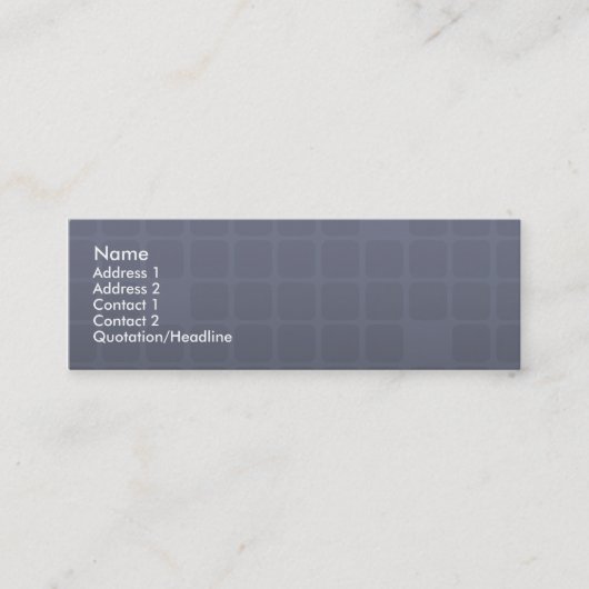 Personal Skinny Visitekaartje (Voorkant)