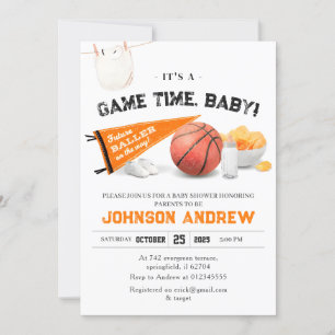 Personal Slam Dunk Basketbal Baby shower Kaart