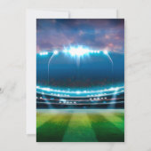 Personal Soccer Birthday Printable Invitation Kaart (Achterkant)