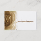 Personal Soft Sepia en Cream Roos Visitekaartje (Achterkant)