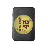 Personal Softball Art Badmat (Voorkant Verticaal)