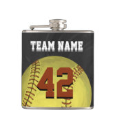 Personal Softball Art Heupfles (Voorkant)