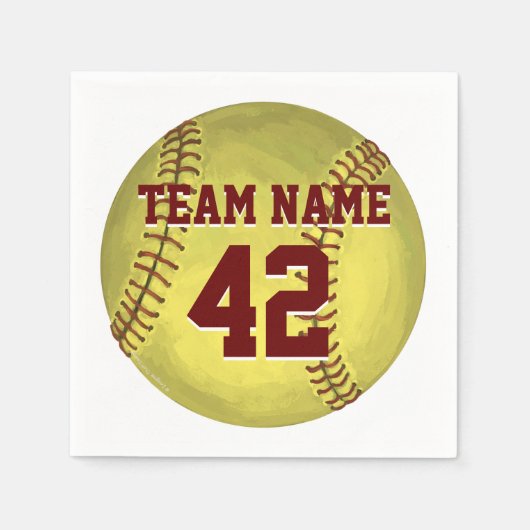 Personal Softball Art Servet (Voorkant)