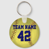 Personal Softball Art Sleutelhanger (Voorkant)