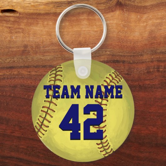 Personal Softball Art Sleutelhanger (Voorkant)