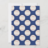 Personal Sport Baseball Baby shower kleine slogger Kaart (Achterkant)