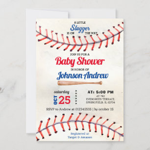 Personal Sport Baseball Baby shower kleine slogger Kaart